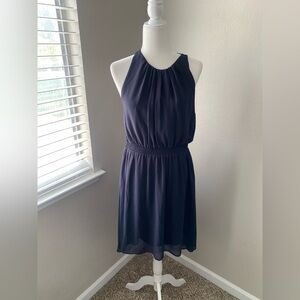 H & M Elegant Navy Blue Women's Dress